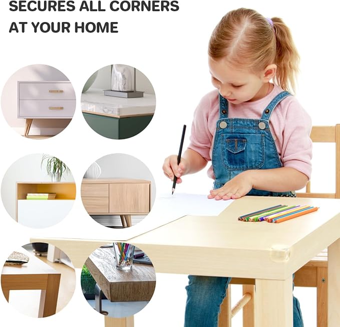 30 Pack Clear Baby Corner Protectors, L-Shaped & Spherical Furniture Edge Guards - Image 6