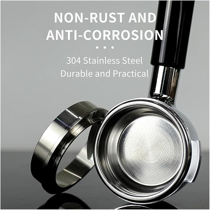 Coffee Dosing Ring With Stainless Steel Funnel 51mm 53mm 57mm 57.5mm 58mm - Image 4