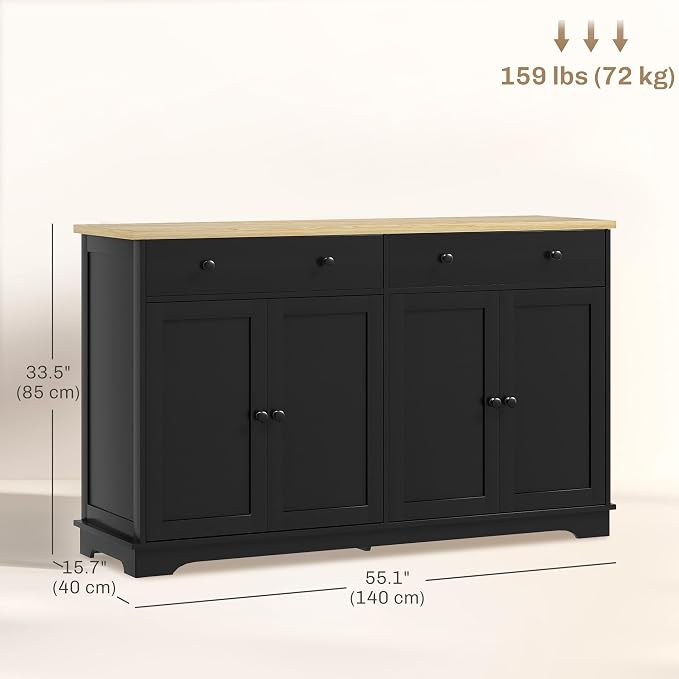HOMCOM Sideboard Buffet Cabinet - Image 3