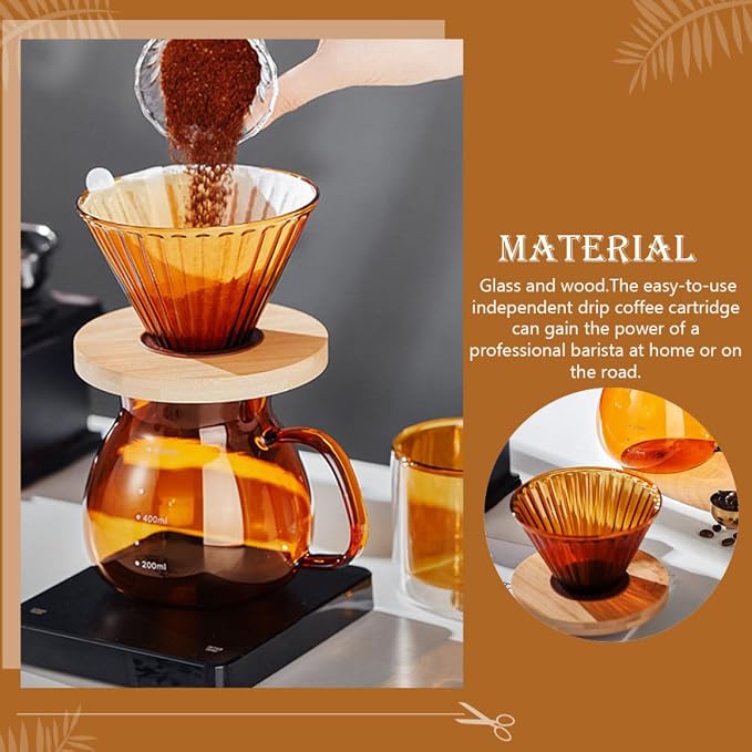 Uonlytech High Borosilicate Glass Coffee Funnel - Image 5