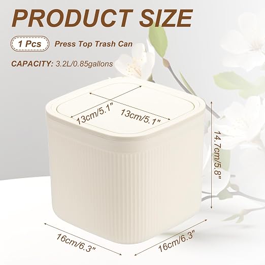 uxcell Small Desktop Trash Can - Image 2