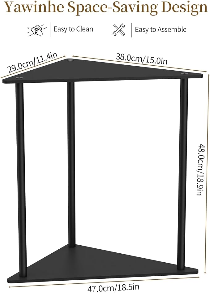 Yawinhe Metal Side Table, Small End Table - Image 3