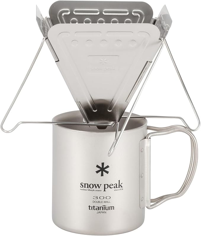 Snow Peak Stainless Steel Pour-Over Collapsible Coffee Drip, Easily Foldable - Image 7