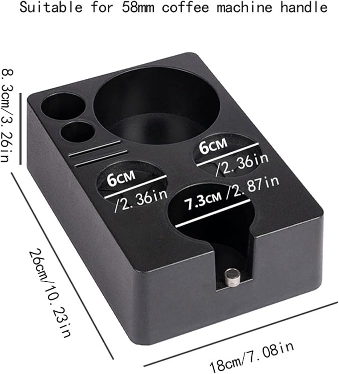 Portafilter Rack Coffee Distributor Holder Tamper Stand Adjust Height Tamping - Image 6