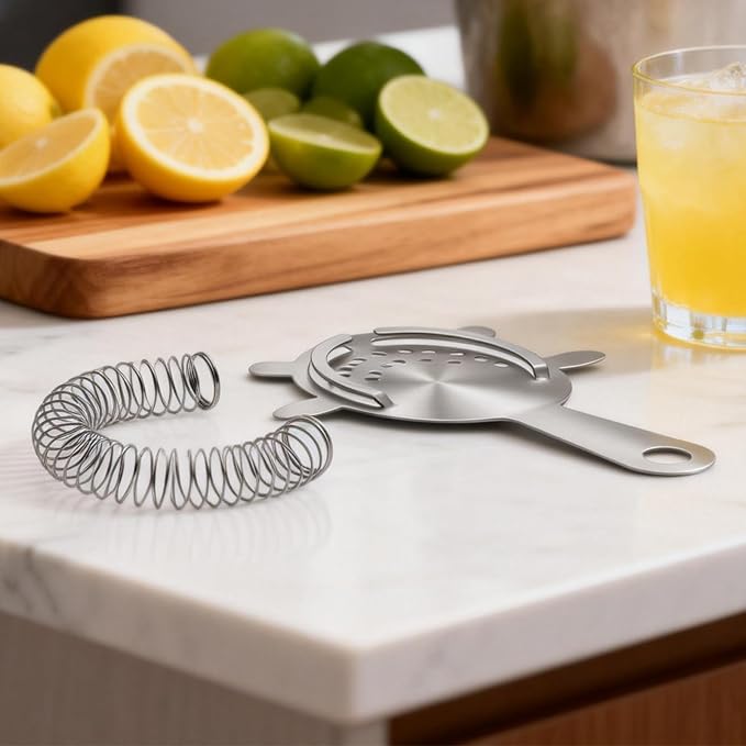 Kirecoo 2PCS Stainless Steel Cocktail Strainer, Bar Drink Strainer - Image 6