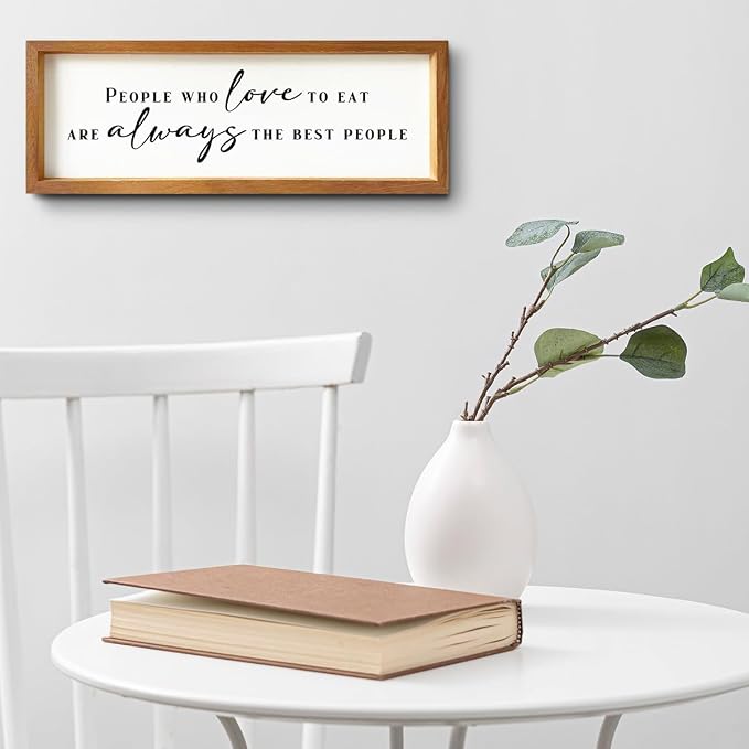 Humorous Kitchen Decor Rustic Country Sign Novelty Wooden Framed Kitchen - Image 5