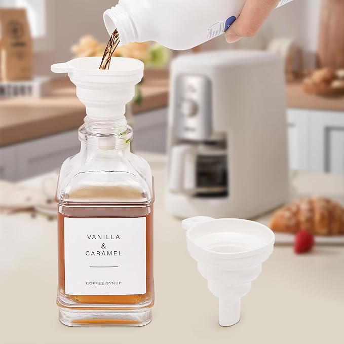 Coffee Syrup Dispenser for Coffee Bar, Refillable Maple Syrup Storage, Coffee - Image 7