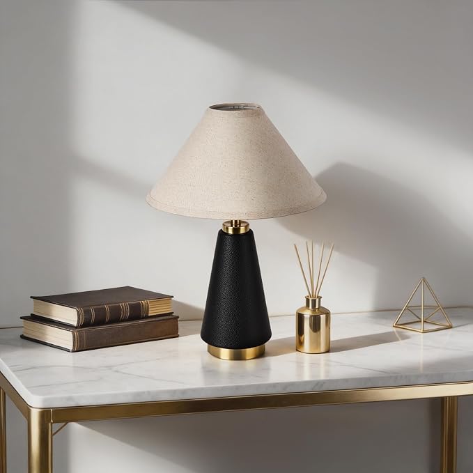 18.11 Inch Black Modern Table Lamp, Home Decor Lamp - Image 6