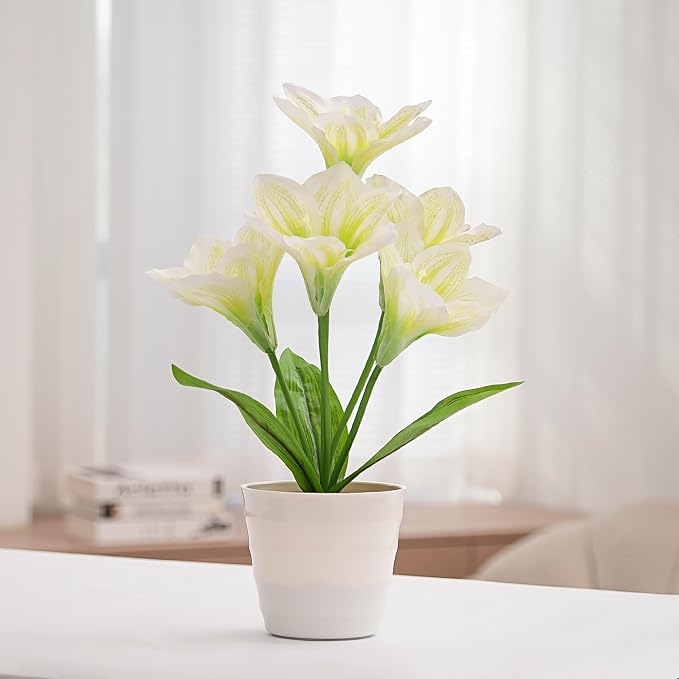 Artificial Lily Fower Lamp - Image 7