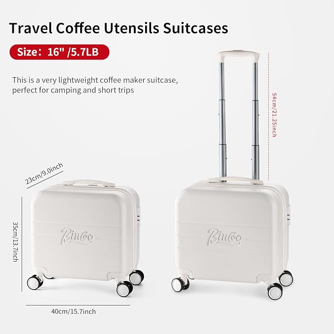 Bincoo 16 Inch Large Coffee Maker Travel Case - Image 8