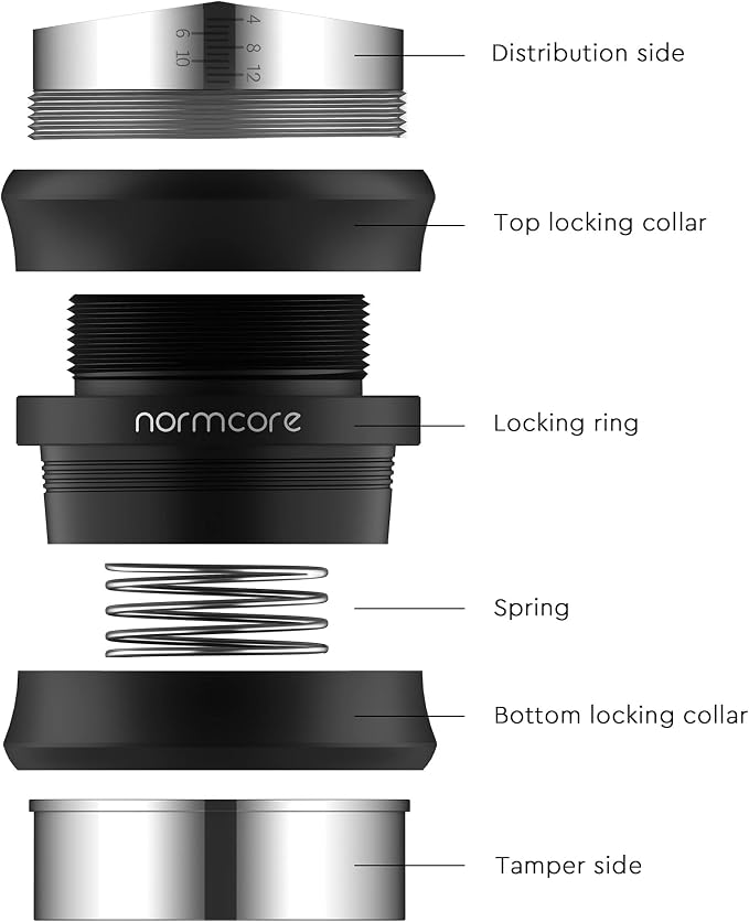 Normcore 51mm Coffee Distributor & Tamper, Dual-Head Espresso Leveler - Image 6