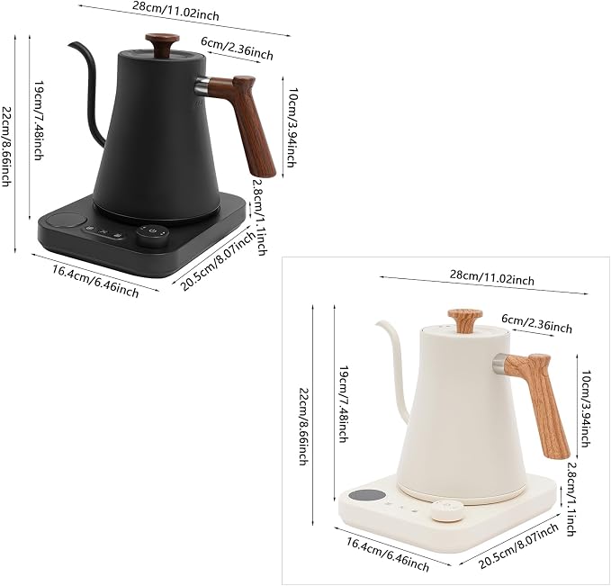Electric Gooseneck Kettle - 1200W Precision Pour Over Kettle - Image 2