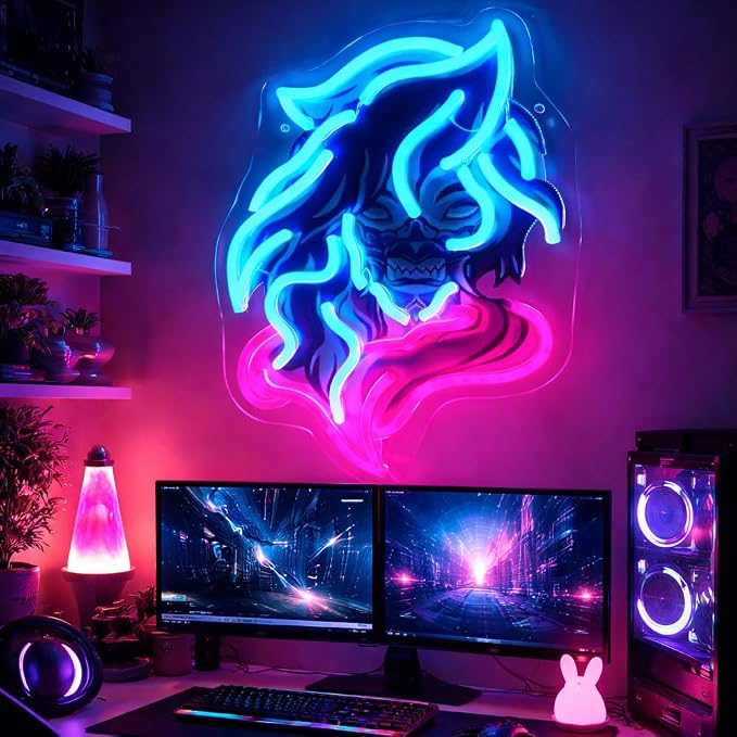 Demon Neon Sign Colorful Gothic Neon Light - Image 5
