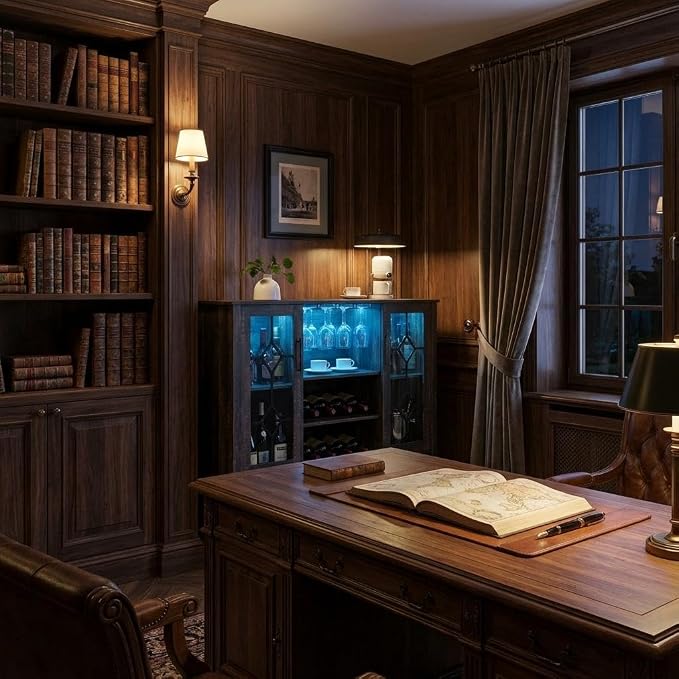 GarveeHome Wine Bar Cabinet - Image 7