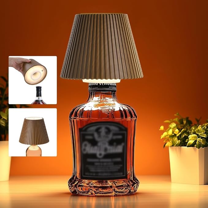 WILIT Wireless Bottle Lamp, 3-Level Brightness Rechargeable Cordless Table Lamp by WILIT