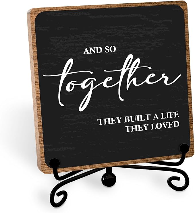 Home Wooden Decor Sign, Farmhouse Plaque by Toerifer