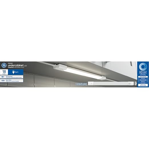GE LED HD+ Undercabinet Light Fixture, Linkable Integrated Slim Profile Fixture by Unknown