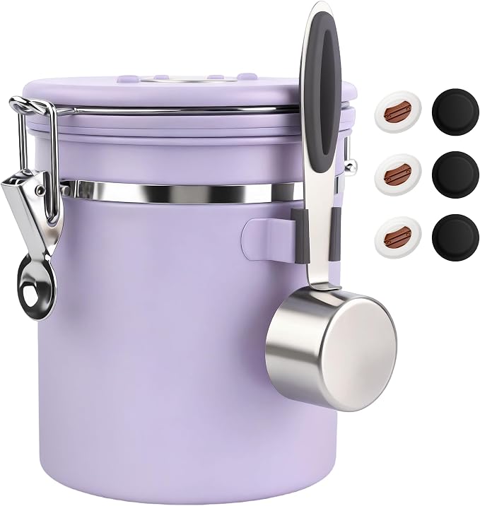 ShanSon Coffee Canister Airtight, Stainless Steel Bean Storage Container by ShanSon