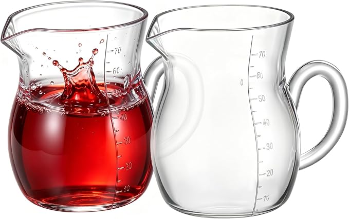 Kichvoe 2 Pcs Acrylic Decanter Set, Unbreakable, 3.14 x 2.75 x 1.96 in | Clear by Kichvoe