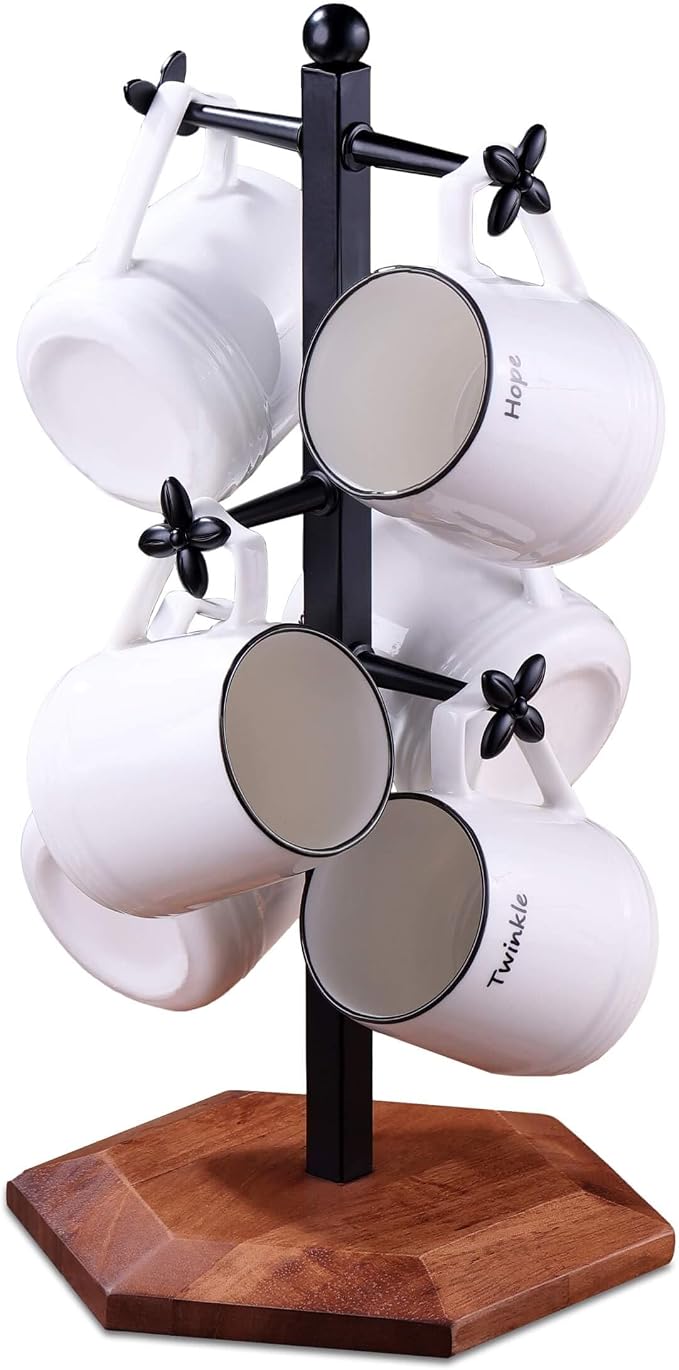 Coffee Mug Holder, Mug Tree for Counter, Cup Holder by OUSEEN