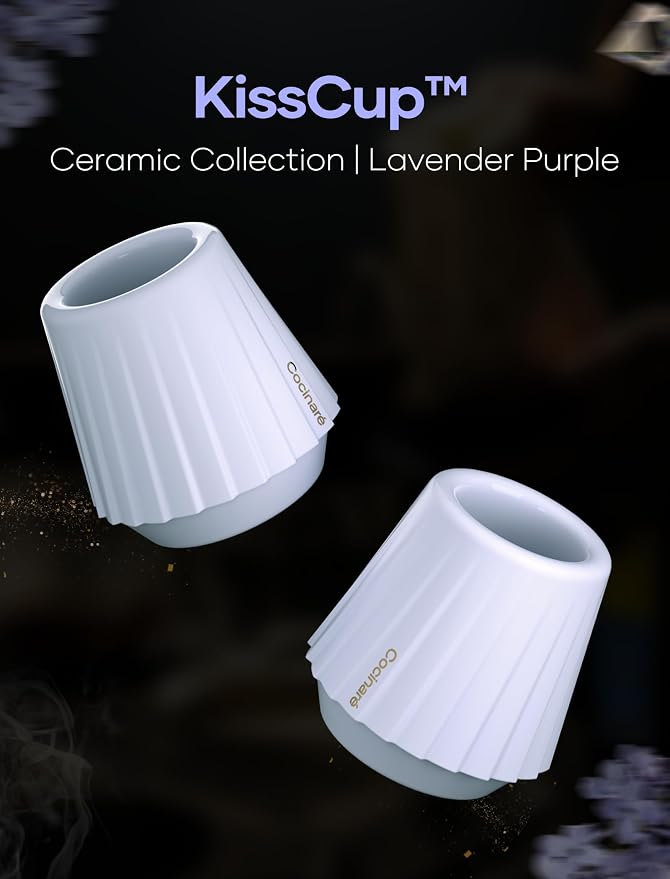 Cocinare KissCup Ceramic Espresso Cup – 2.2oz Demitasse Cup - Image 2