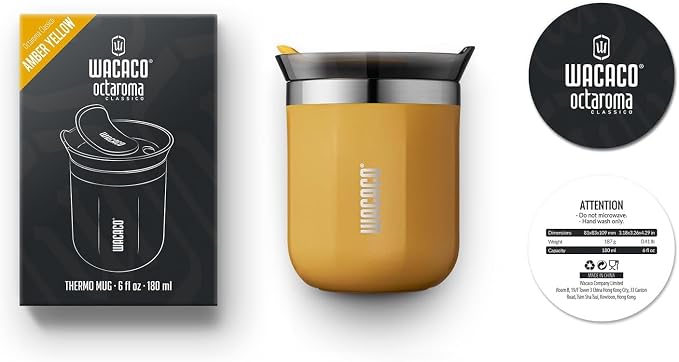 WACACO Octaroma Classico Travel Coffee Mug, Double-wall Stainless Steel Travel - Image 6