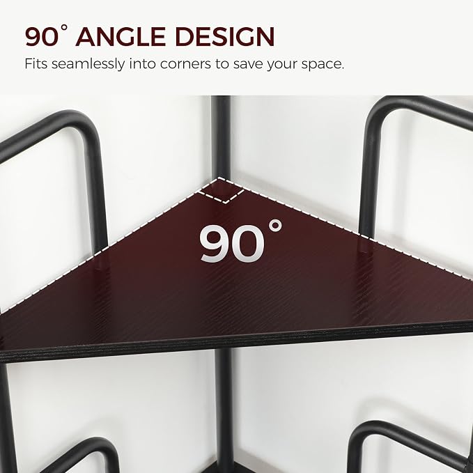 MAHANCRIS 65" Corner Shelf, 6-Tier Industrial Corner Bookshelf - Image 6