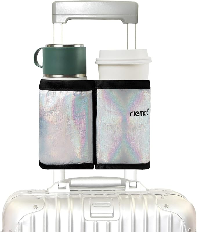 riemot Luggage Travel Cup Holder Free Hand Drink Carrier by riemot