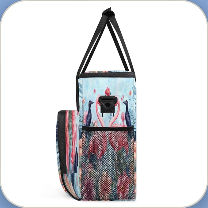 Floral Flamingo Birds Coffee Machine Bag Compatible - Image 4