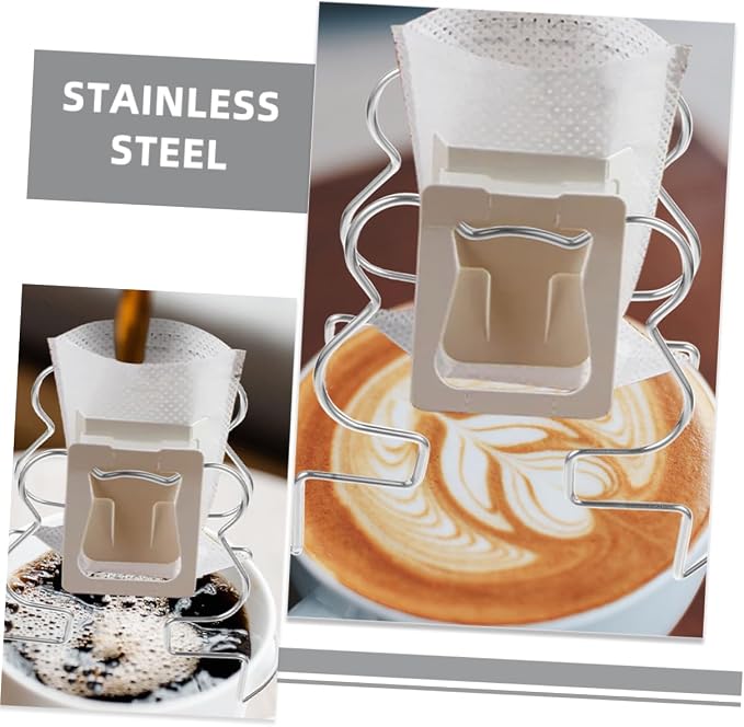 COLLBATH 2pcs Stainless Dripper Holder Hanging Drip Rack - Image 9