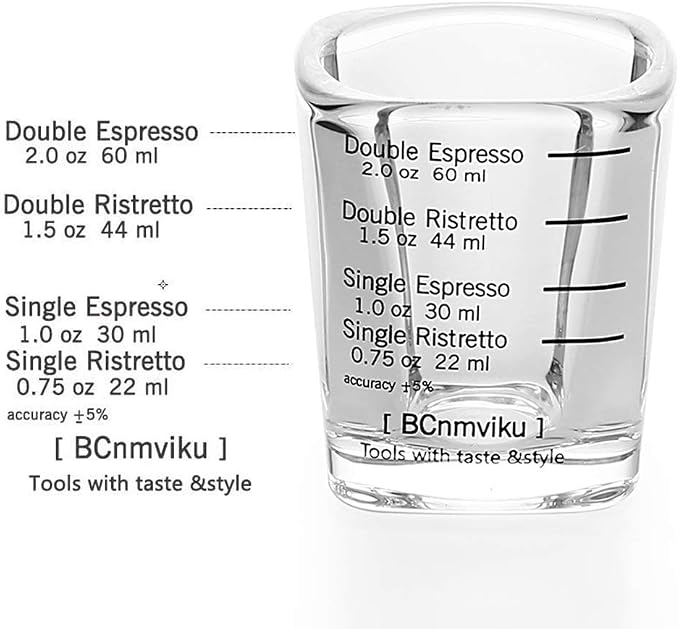 Espresso Shot Glass Liquid Heavy Sturdy Glass Shot Glasses Measuring cup Wine - Image 2