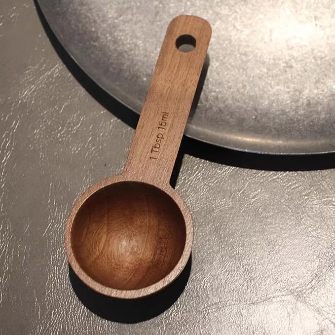 Coffee Scoop, CISHNOU Wooden Tablespoon Scoop Wooden Coffee Ground Spoon - Image 9