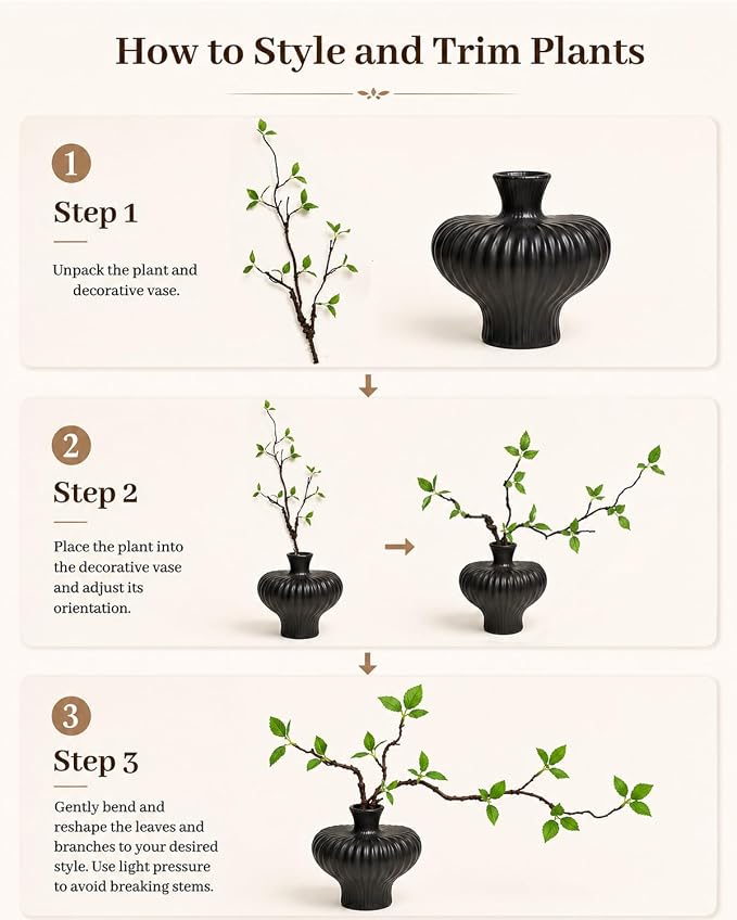 Heart Shaped Vase with Artificial Branch Set - Image 6