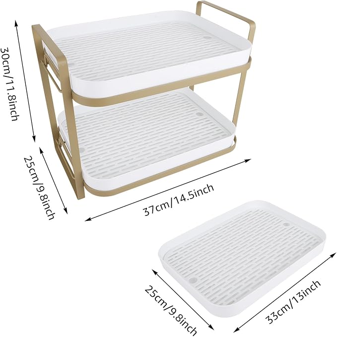 CYEAH 2-Tier Cups Mugs Drying Rack - Image 2