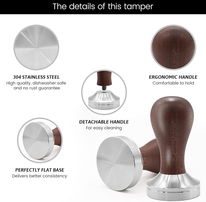 51mm Coffee Tamper Set Barista Kit - Image 4