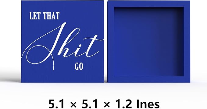 God Is Within Her Bible Verse Artwork Blue Wood Box Sign Rustic Farmhouse Style - Image 2