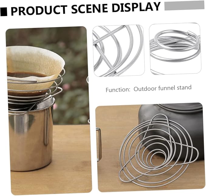 VOSAREA 1Pc Stainless Dripper Funnel Reusable Filter - Image 9