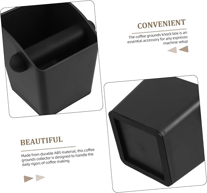 jojofuny Espresso Grounds Bucket Ground Chute Capacity Bin - Image 7
