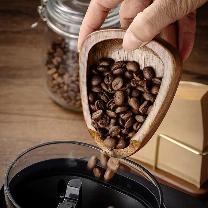 Walnut Wood Coffee Dosing Cup & RDT Spray Bottle Set | Espresso Coffee - Image 5