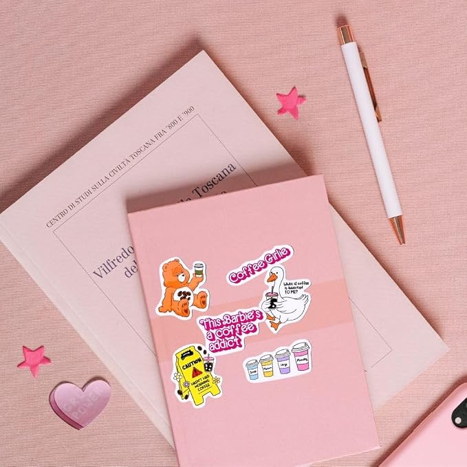 40PC Coffee Lover Stickers Cute Meme Fun Silly Goose Hilarious Sayings Witty - Image 4