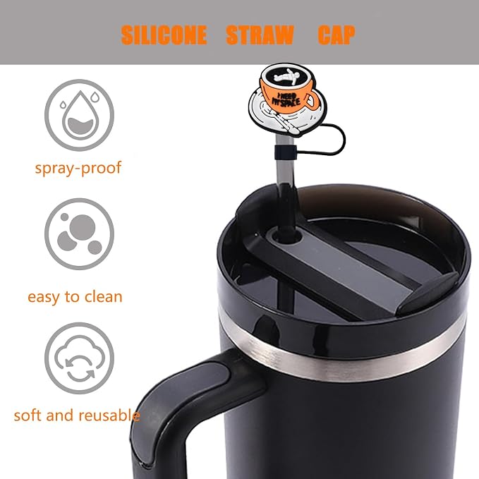 Straw Covers, 0.4 inch/10mm Silicone Straw Cap - Image 6