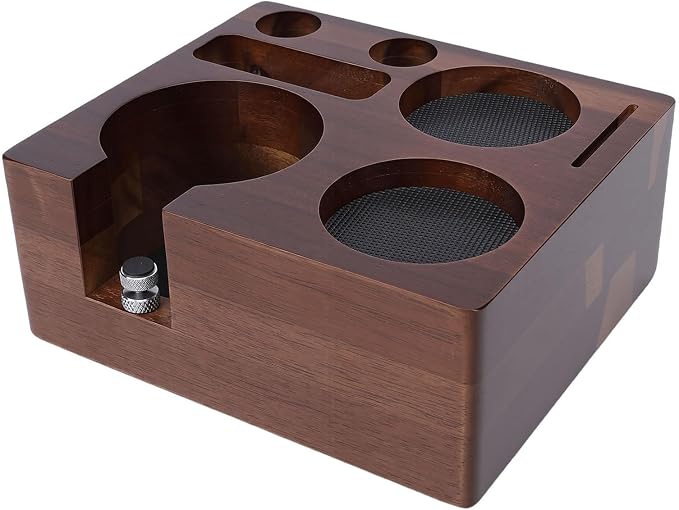 Elegant Walnut Finish Coffee Handler Station Equipment - Image 6