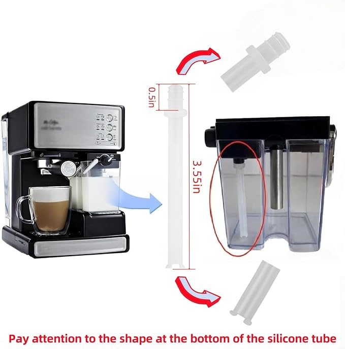 162416-000-000 Silicone tube Milk Frothing Silicone Pipe Tube Compatible - Image 2