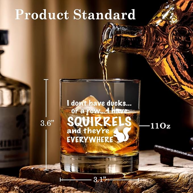 I Don't Have Ducks Or A Row I Have Squirrels And They're Everywhere Whiskey - Image 2
