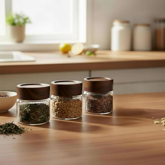 Wide Mouth Glass Storage Jars - Image 9