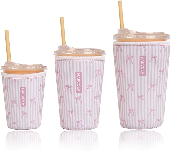 Reusable Insulated Neoprene Iced Coffee Cup Sleeve, Durable Drink Sleeve by Unknown