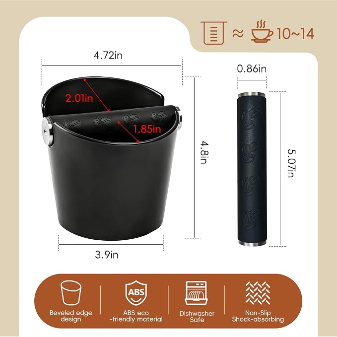 Coffee Knock Box, Coffee Scoops, Espresso Aistribution Tool, Espresso Tamping - Image 3