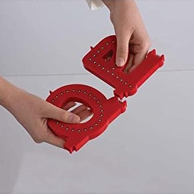 M&T Displays LED Marquee Letter Lights Modular Red Light Up Number Initial - Image 5