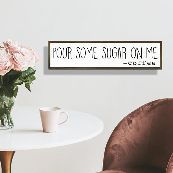 Coffee Wood Sign, Humorous Coffees Decoration - Image 6