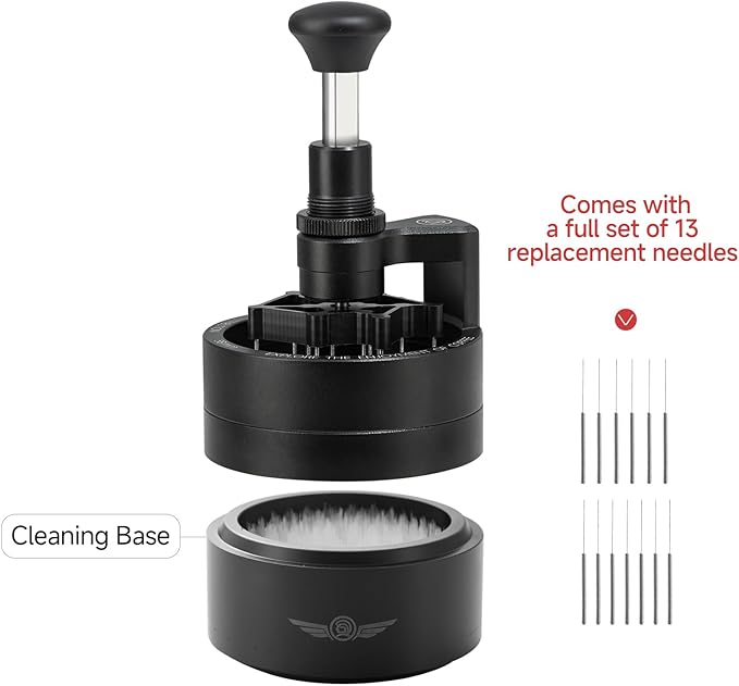 zeroHero WDT Tool Espresso 58mm – Adjustable Depth Needle Distributor - Image 3